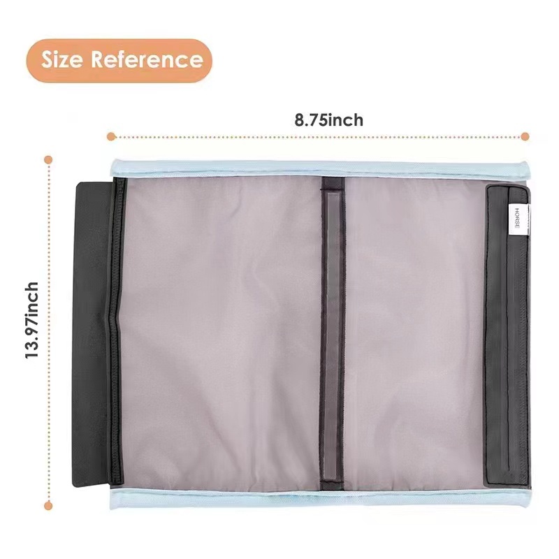 Adjustable Horse Leg Boots Breathable Mesh Polyester Equine Guards Insect-Repellent Wraps Prevent Bites Equestrian Gear - Gray