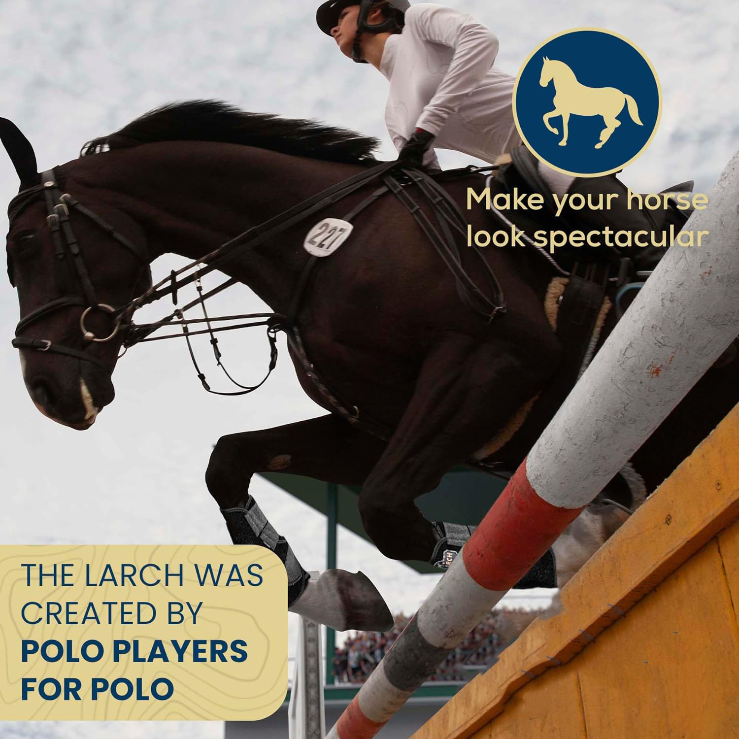 Adjustable Horse Leg Boots Harness Anticollision Neoprene Equine Guards Wraps Soft Shock-Absorbing Equestrian Gear - Black