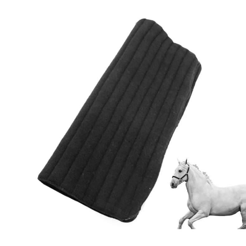 Adjustable Horse Leg Protector Harness Anticollision Memory Foam Equine Guards Wraps Reduces Fatigue Equestrian Gear - Black