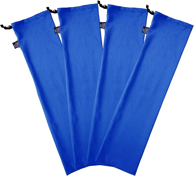 Adjustable Polyester Horse Leg Socks Harness Mosquito Proof Equine Guards Wraps Reduced Fatigue Equestrian Gear - Blue