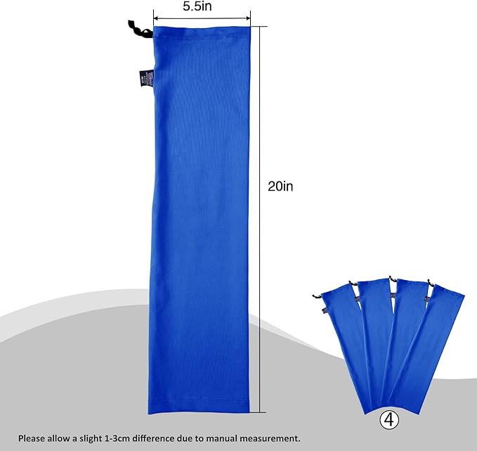 Adjustable Polyester Horse Leg Socks Harness Mosquito Proof Equine Guards Wraps Reduced Fatigue Equestrian Gear - Blue