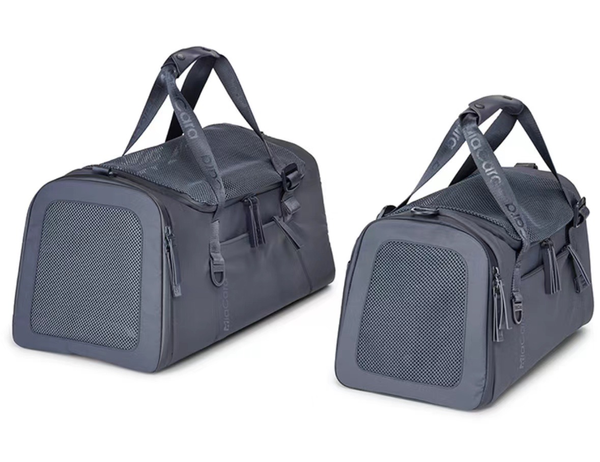 Airline Approved Pet Handbag Ventilate Durable Polyester Zipper Closure For Cats Dogs Large Capacity Bag Travel Outdoor - Blue