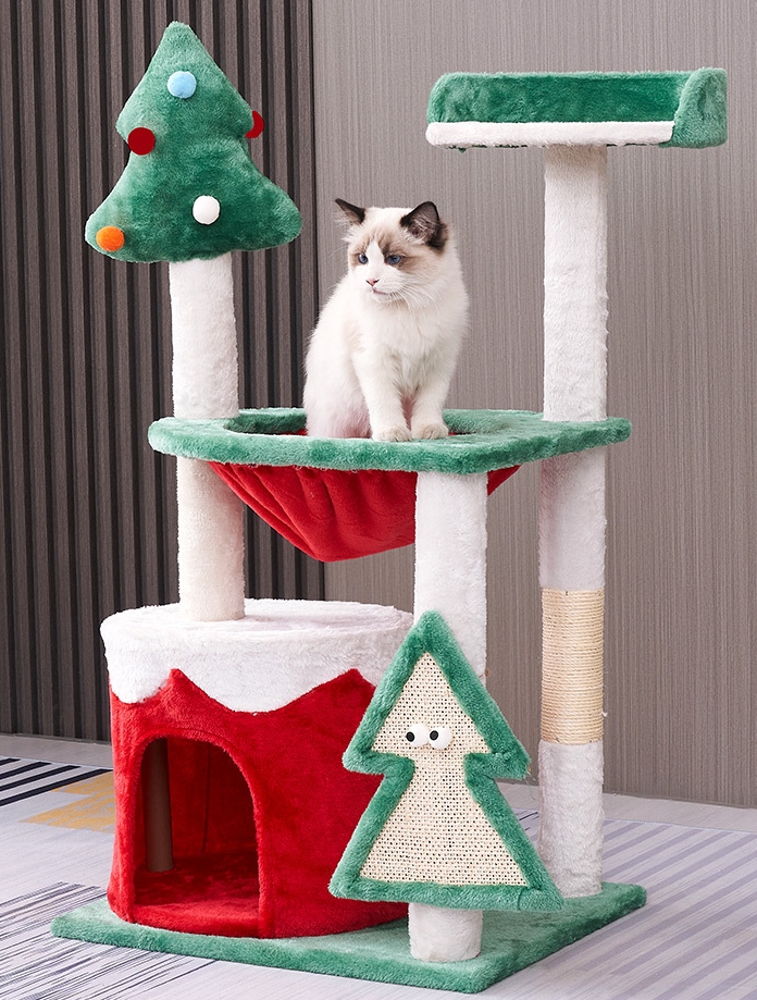 Cat Friendly Christmas Tree Cat Proof Tree Cat Tower Cats Climbing Tree Cat Condo Cats Nest Scratch Posts Cat Climber - HX1