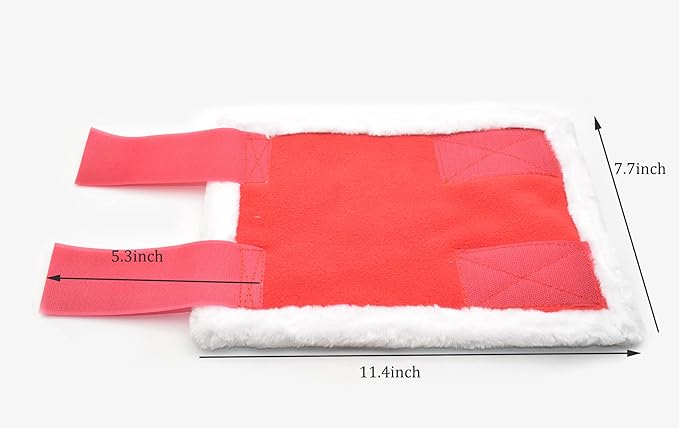 Christmas Horse Leg Boots Breathable Mesh Polyester Equine Guards Insect-Repellent Wraps Reduced Fatigue Equestrian Gear - Red