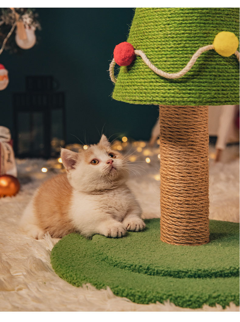 Christmas Tree Cat Proof Tree Cat Tower Cats Climbing Tree Cat Condo Cats Nest Scratch Posts kitten Essentials Cat Climber - Medium