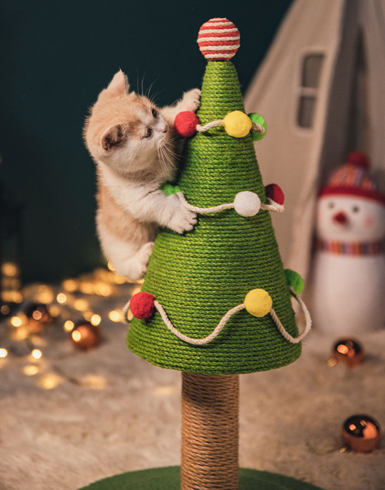 Christmas Tree Cat Proof Tree Cat Tower Cats Climbing Tree Cat Condo Cats Nest Scratch Posts kitten Essentials Cat Climber - Medium