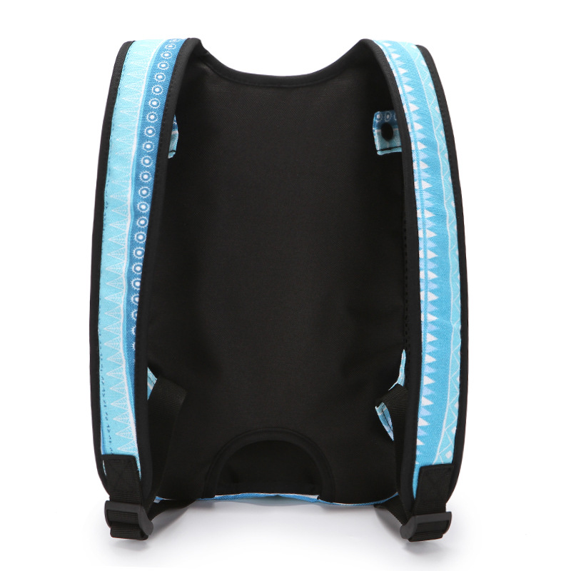 Collapsible Pet Backpack Ventilate Durable Canvas Zipper Closure For Cats Dogs Bags Portable For Travel Outdoor Use - Blue