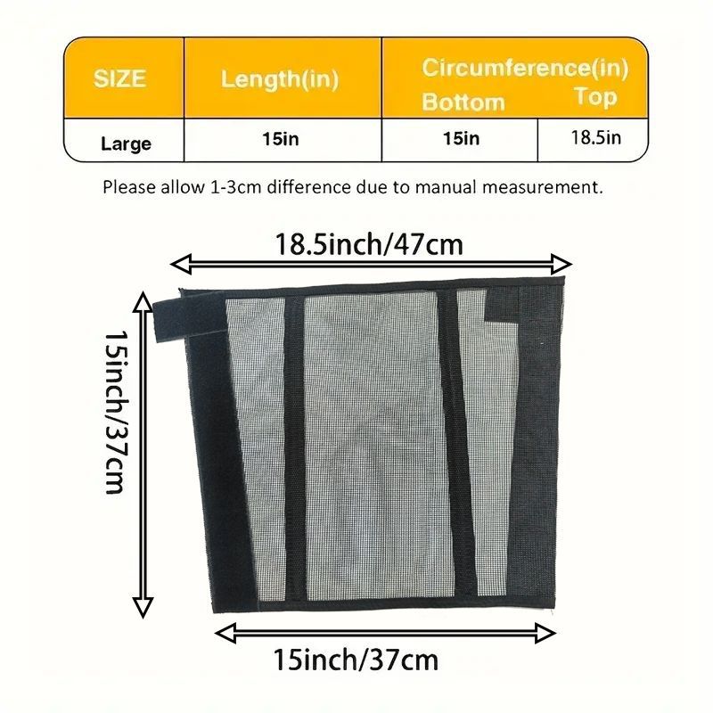 Durable Horse Leg Boots Breathable Mesh Polyester Horse Fly Boots Reduced Fatigue Equestrian Gear - Gray