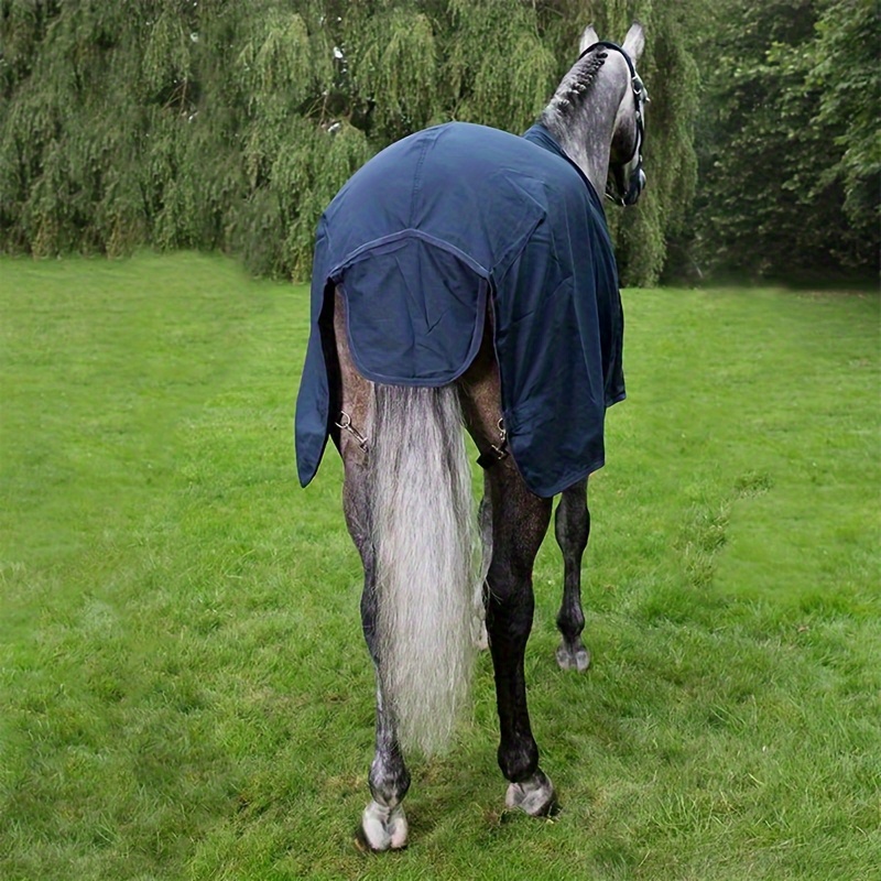 Factory Direct Polyester Horse Care Blanket Large Breed Winter Warmth Equestrian Gear with Breathable Comfort Waterproof - Blue