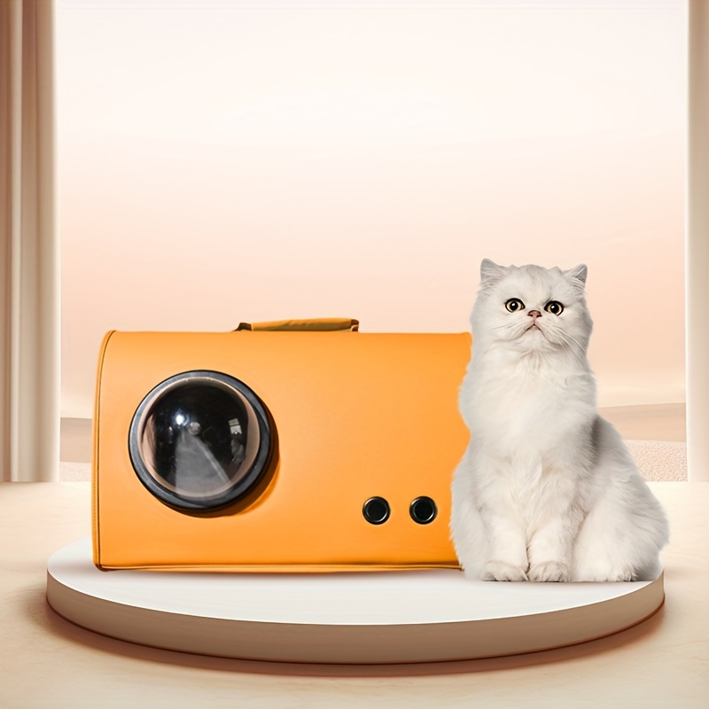 Fashion Pet Handbag Quality Durable Polyester Zipper Closure For Cats Dogs Bags Best For Travel Outdoor Use - Orange