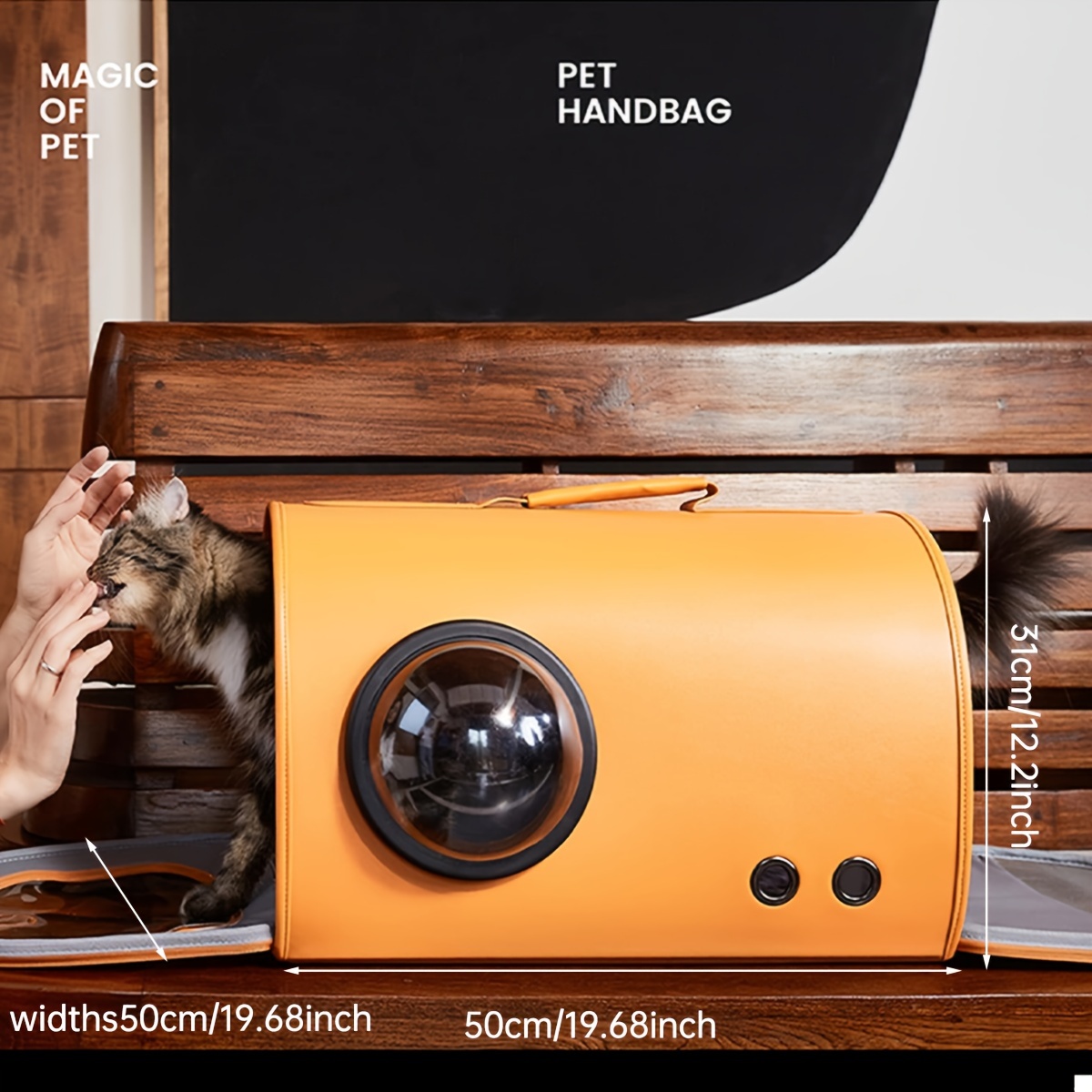 Fashion Pet Handbag Quality Durable Polyester Zipper Closure For Cats Dogs Bags Best For Travel Outdoor Use - Grey