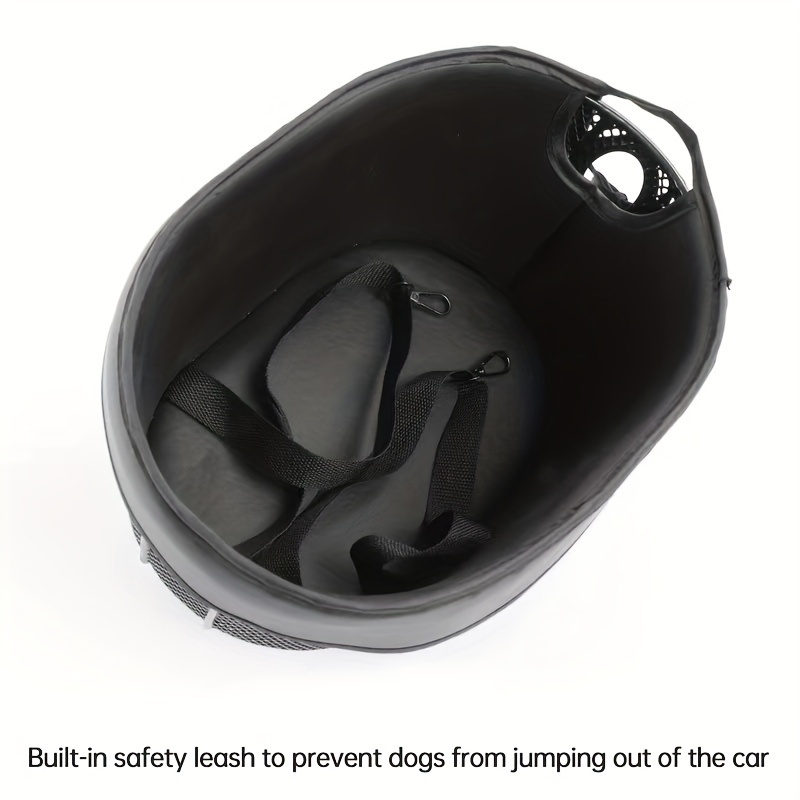 Iron frame Leather Pet Bike Bicycle Basket Durable Mesh Dog Cat Carrier Ideal For Shopping Outdoor Adventures - Mountain Bikes