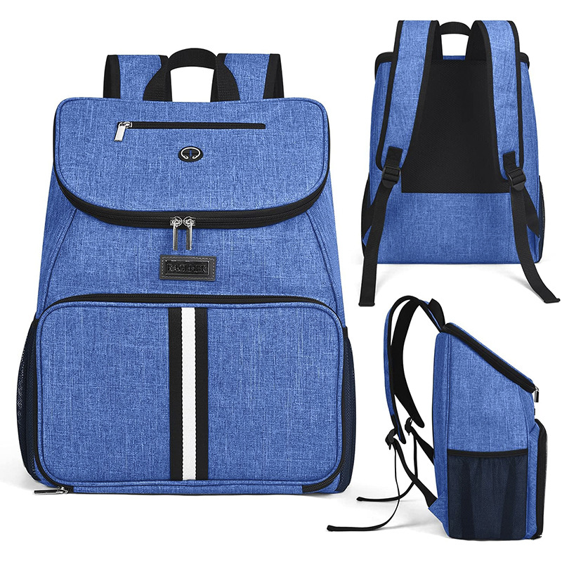 Kitten Carrier Carrying Handbag Backpack Ventilate Durable Oxford Puppy Cats Dogs Bags Cat Food Storage Bag Outdoor - Blue