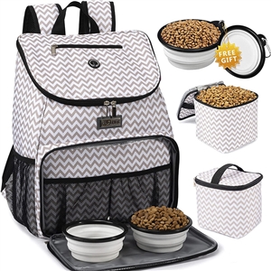 Kitten Carrier Carrying Handbag Backpack Ventilate Durable Oxford Puppy Cats Dogs Bags Cat Food Storage Bag Outdoor - Stripe