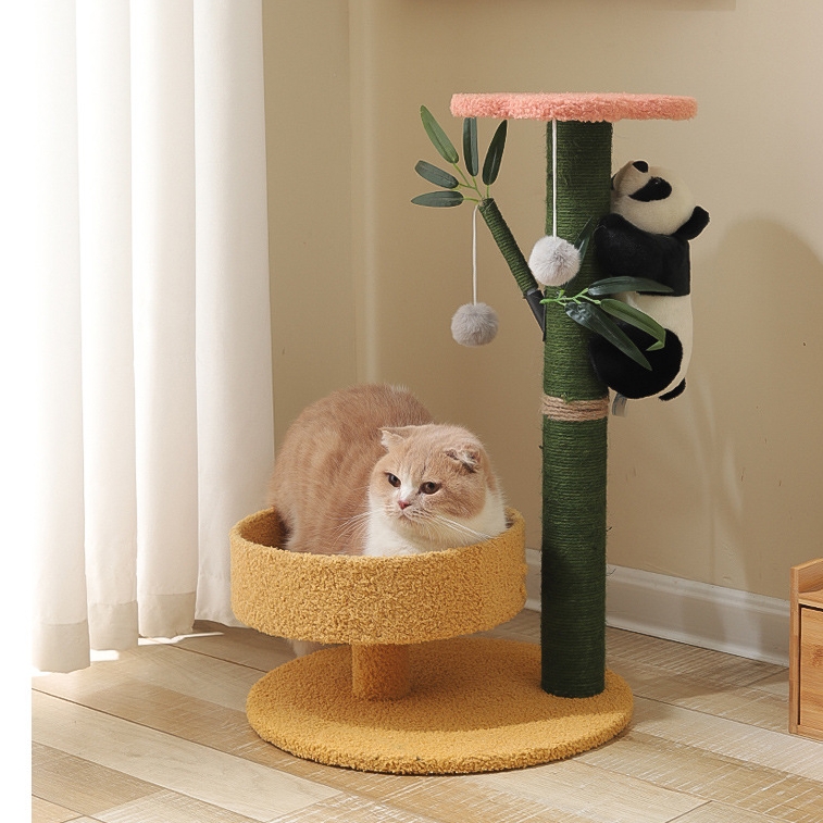 Kitten Cat Small Cat Tower For Indoor Cats Climbing Tree Cat Condo Scratching Post kitten Essentials Cat Climber - Scratch Posts