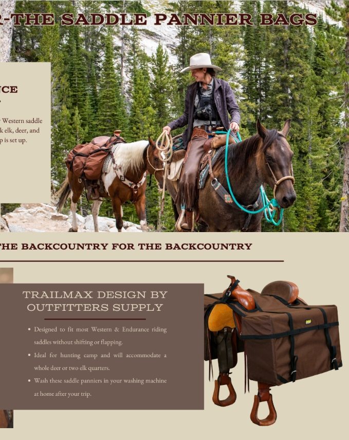 Multi-Purpose Horse Horse Storage Bag Equestrian Saddle Bag With Water Bottle Holder Durable Oxford Fabric Fit For Riders - Brown