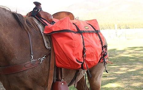 Multi-Purpose Horse Horse Storage Bag Equestrian Saddle Bag With Water Bottle Holder Durable Oxford Fabric Fit For Riders - Brown