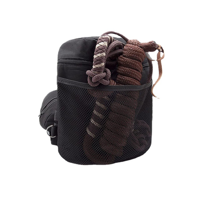 Multi-Purpose Horse Supplies Equestrian Insulated Bag With Water Bottle Holder Durable Oxford Fabric Fit For Riders - Black