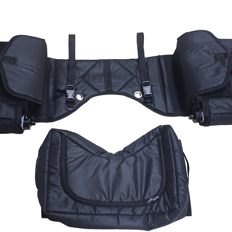 Multi-Purpose Horse Supplies Equestrian Saddle Bag With Water Bottle Holder Durable Oxford Fabric Fit For Riders - Brown