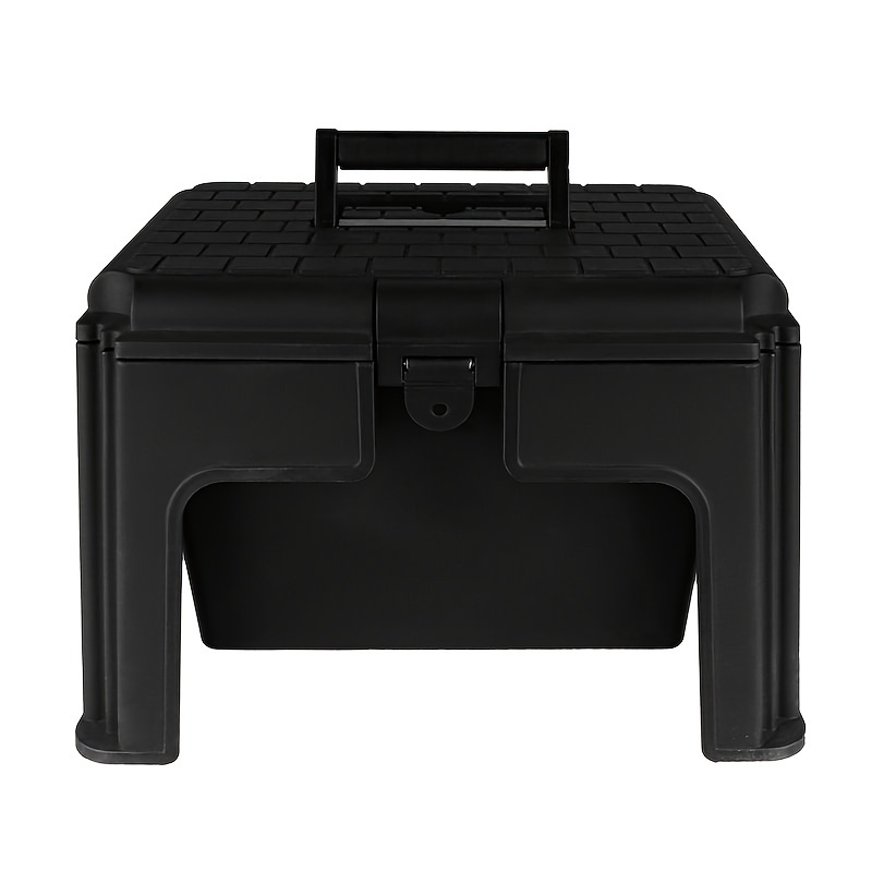 Multifunctional Horse Grooming Tool Storage Box Durable Abs Resin Ideal For Storing Horse Washing Tools Equestrian Supplies - Black