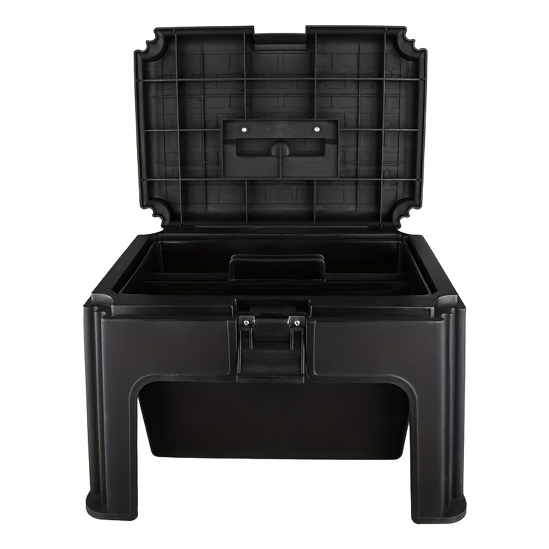 Multifunctional Horse Grooming Tool Storage Box Durable Abs Resin Ideal For Storing Horse Washing Tools Equestrian Supplies - Black