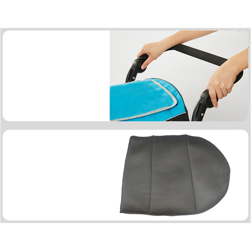 Outdoor Safe Carriers Strollers Large Pet Bicycle Trailer Foldable Cat Dog Handcart Tricycle Dual-use Outdoor Camping Luggage - Brown