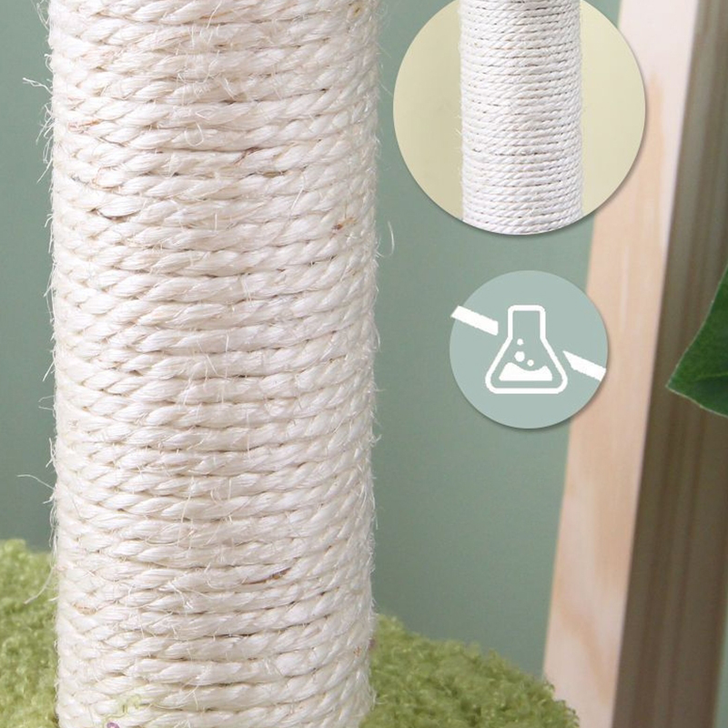 Pastoral Cat Tree Small Cat Tower Cats Climbing Tree Cat Condo Cats Nest Scratch Posts kitten Essentials Cat Climber - Petal World Green