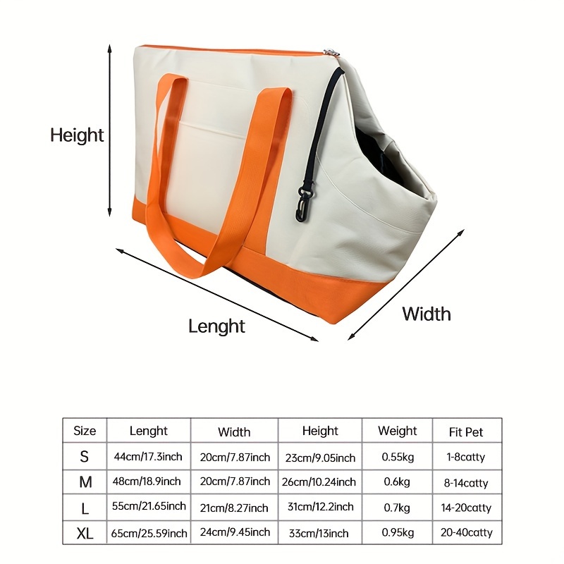 Portable Pet Messenger Bag Four Seasons Strollers Oxford Zipper Closure For Cats Dogs Ideal For Travel Outdoor Shoulders - Gray