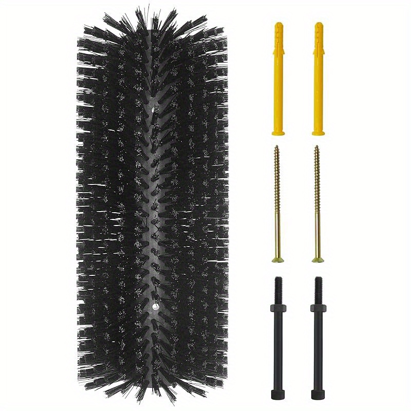 Premium Nylon Livestock Scratching Brushes Anti-Itch Massage Grooming Tool For Cows Sheep Horses - Black 1 Pack