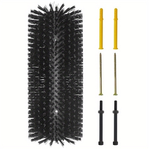 Premium Nylon Livestock Scratching Brushes Anti-Itch Massage Grooming Tool For Cows Sheep Horses - Black 1 Pack