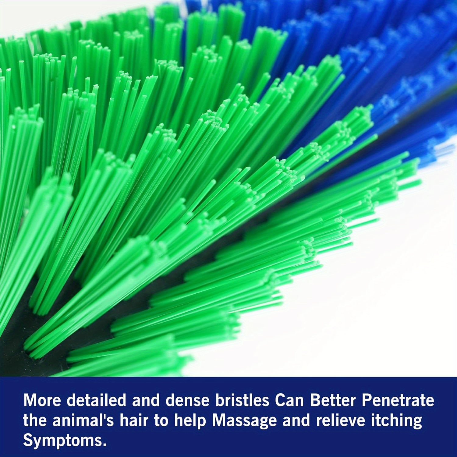 Premium Nylon Livestock Scratching Brushes Anti-Itch Massage Grooming Tool For Cows Sheep Horses - Green 2 Pack