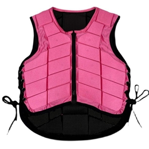 Professional Horse Riding Safety Equestrian Protective Vest Protector Shock Absorption EVA Padded Comfortable Breathable - Pink