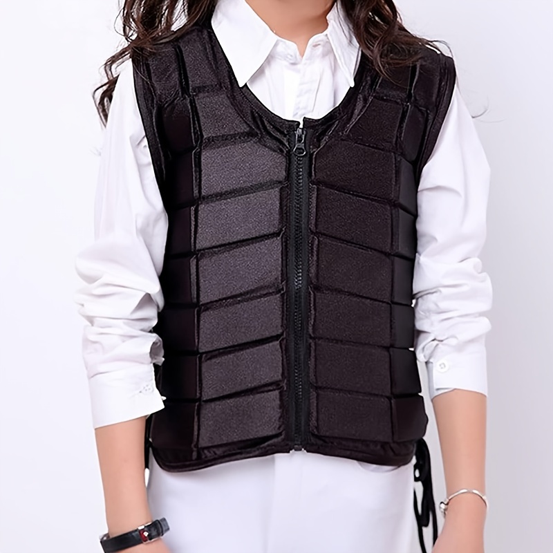 Professional Horse Riding Safety Equestrian Protective Vest Protector Shock Absorption EVA Padded Comfortable Breathable - Red