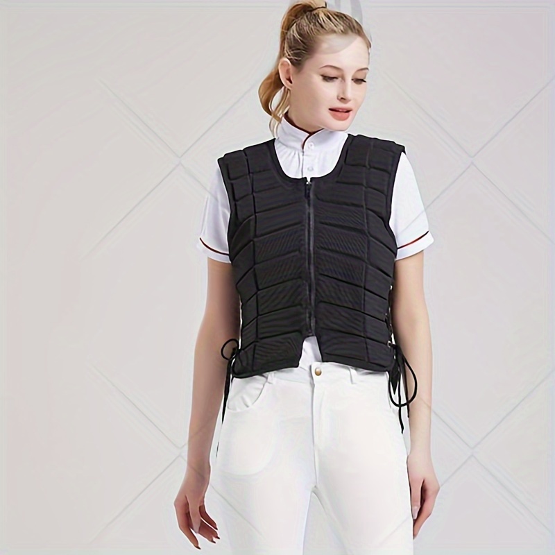 Professional Horse Riding Safety Equestrian Protective Vest Protector Shock Absorption EVA Padded Comfortable Breathable - Red