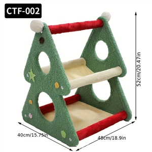 Small Cat Tree For Indoor Cats Climbing Tree Cat Condo Scratching Post Cat Toy Cat Climbing Shelf Cat Climber - Christmas
