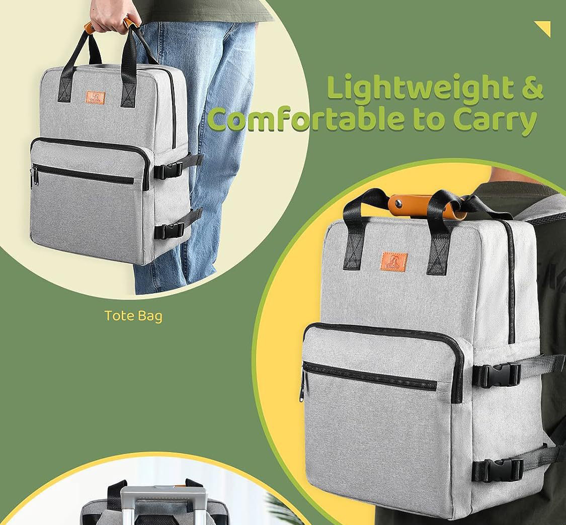 Small Dog Travel Carrier Handbag Backpack Ventilate Durable Oxford Puppy Cats Dogs Bags Cat Food Storage Bag Outdoor - Black