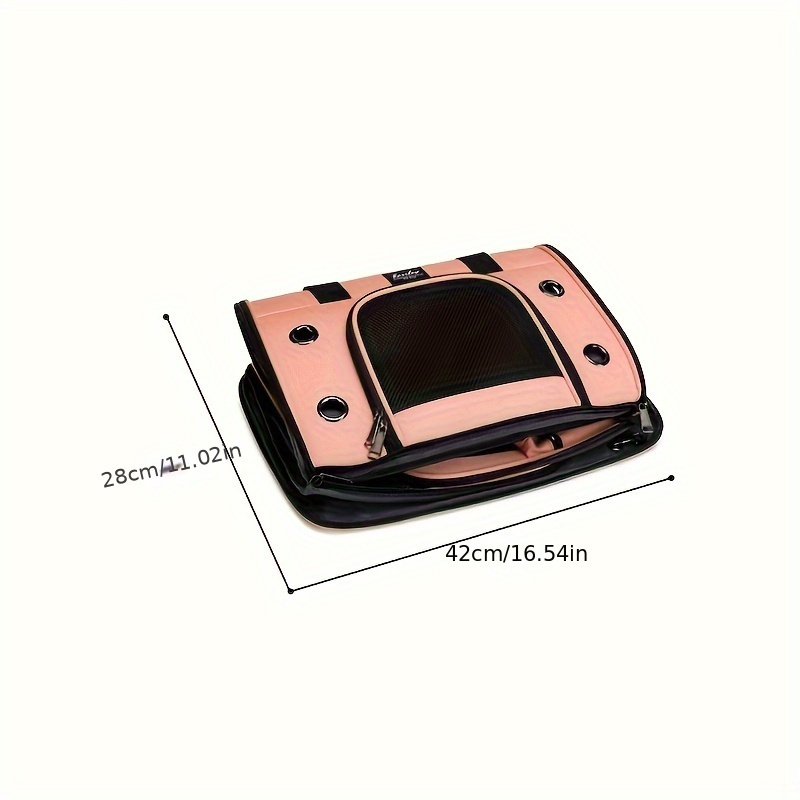 Suitcase Pet Messenger Bag With Wheels Strollers Polyester Zipper Closure For Cats Dogs Ideal For Travel Outdoor Shoulders - Gray