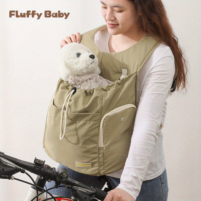 Summer Pet Travel Diaper Bag Cat Chest Bag Large Capacity Breathable Dog Bag Portable Dog Mobile Bag - Green