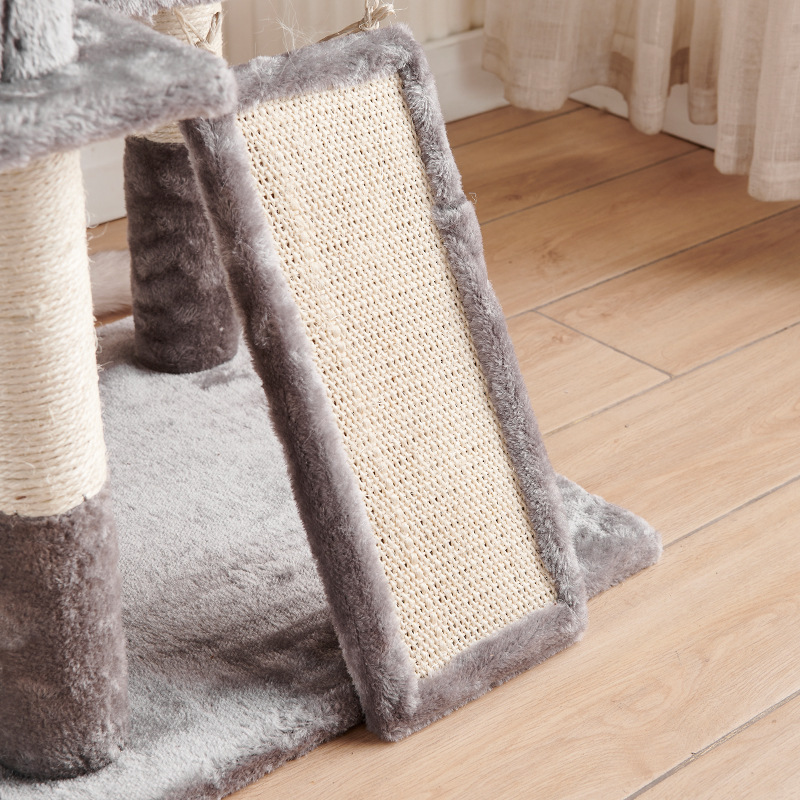 Tall Cat Tree For Large Cat For Indoor Cats Climbing Tree Cat Condo Scratcher Post Cat Toy Cat Climbing Shelf Cat Climber - Grey