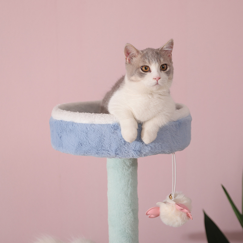 Tall Cat Tree For Large Cat For Indoor Cats Climbing Tree Cat Condo Scratching Post Cat Toy Cat Climbing Shelf Cat Climber - Grey