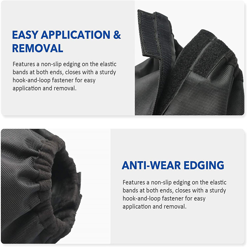 Waterproof Horse Leg Boots Breathable Mesh Polyester Equine Guards Insect-Repellent Wraps Reduce Fatigue Equestrian Gear - Black