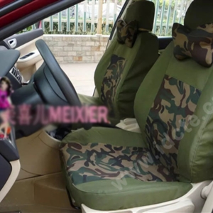 Customized Personalized Canvas Camo Linen Auto Seat Cushion Car Seat Covers Camouflage Sets Cloth - Green Camo