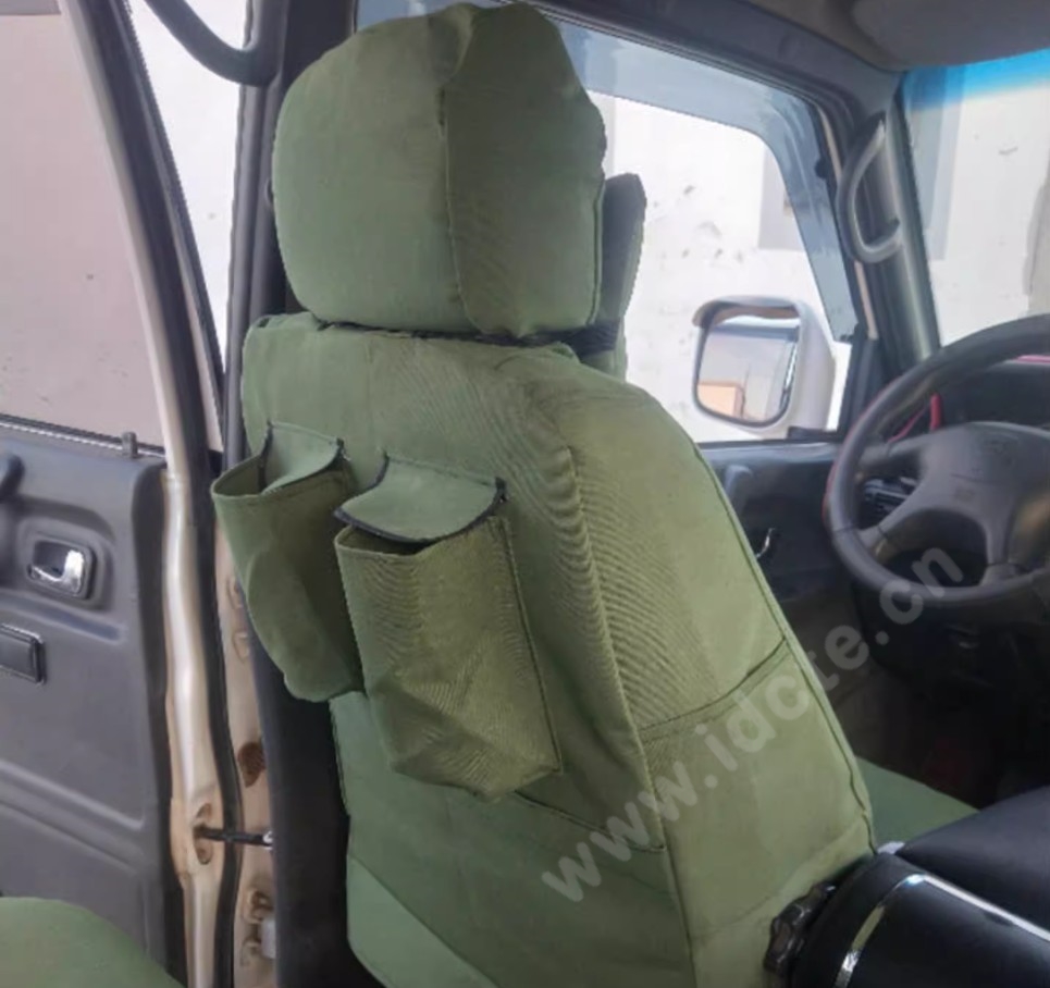 Customized Personalized Canvas Camo Linen Auto Seat Cushion Car Seat Covers Camouflage Sets Cloth - Green