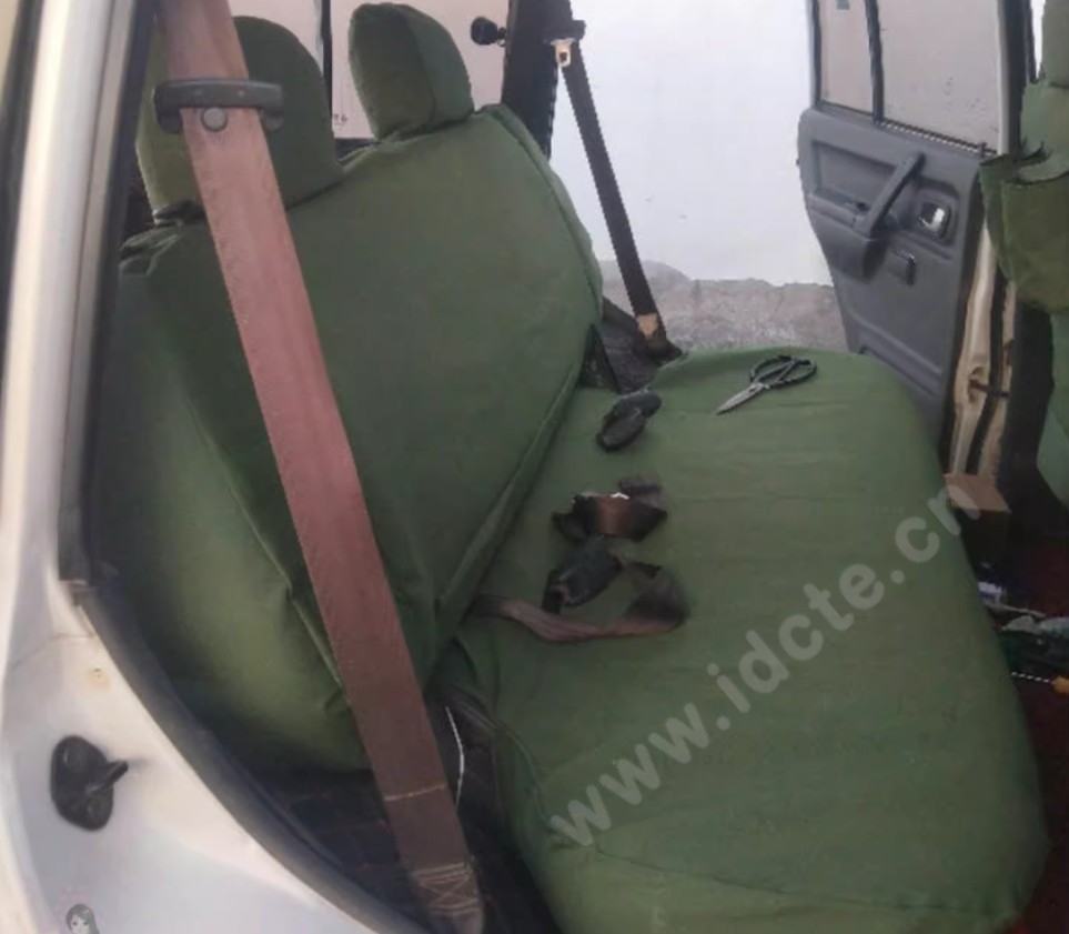 Customized Personalized Canvas Camo Linen Auto Seat Cushion Car Seat Covers Camouflage Sets Cloth - Green