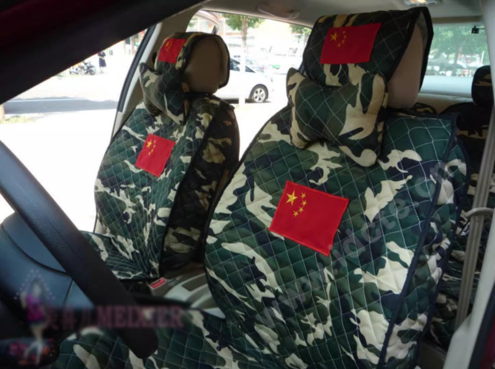 Customized Personalized Polyester Camo Rhombus Auto Seat Cushion Car Seat Covers Camouflage Sets For Vehicle - Green China