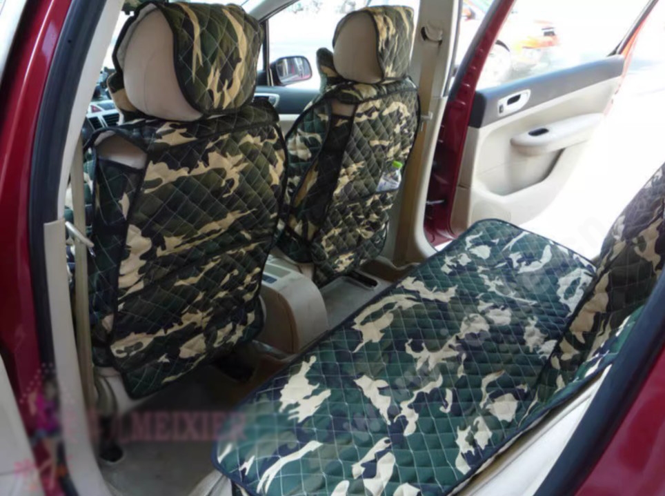 Customized Personalized Polyester Camo Rhombus Auto Seat Cushion Car Seat Covers Camouflage Sets For Vehicle - Green China