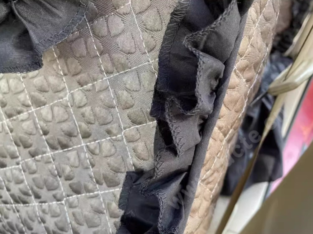 Luxury Jacquard Girly Bud Silk Seat Cushion Floral Safest Lace Countryside Customize Automotive Car Seat Cover Sets - Gold Black