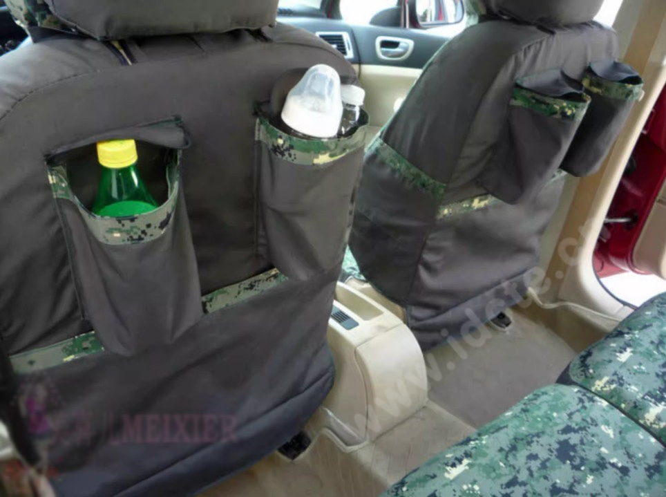 Tailored For Boys Canvas Camo Linen Automobile Seat Cushion Car Seat Covers Camouflage Sets Cloth - Forest Camo