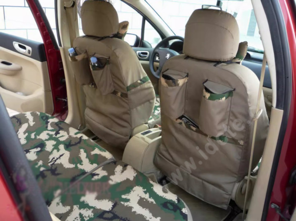 Tailored For Boys Canvas Camo Linen Automobile Seat Cushion Car Seat Covers Camouflage Sets Cloth - Patterns Camo
