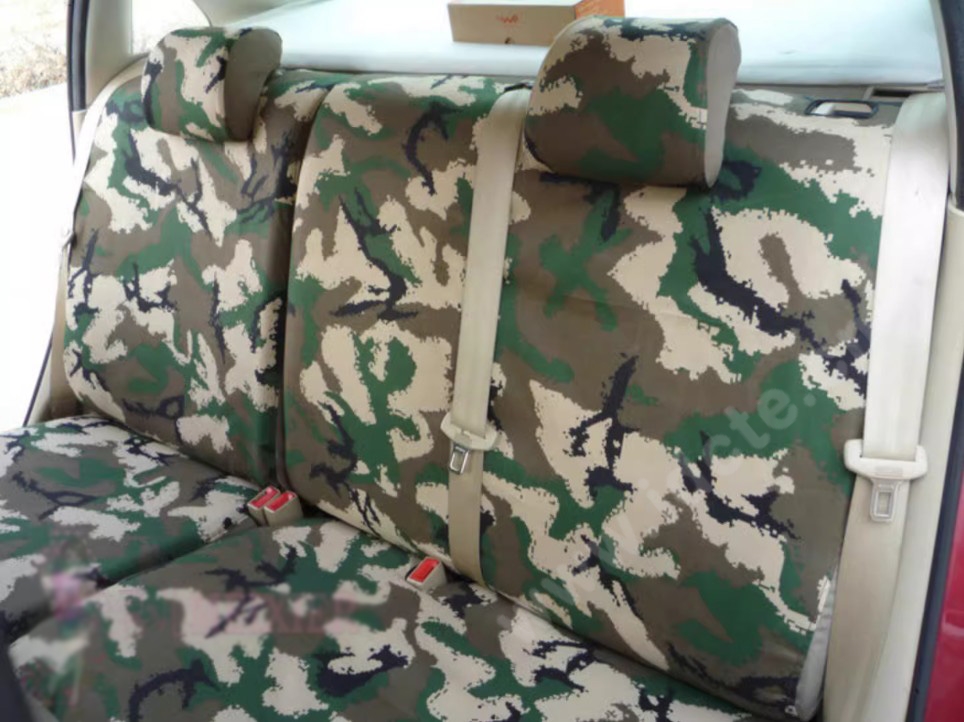 Tailored For Boys Canvas Camo Linen Automobile Seat Cushion Car Seat Covers Camouflage Sets Cloth - Patterns Camo